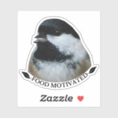 Zwarte-caps Chickadee - Voedsel Gemotiveerd Sticker (Vel)