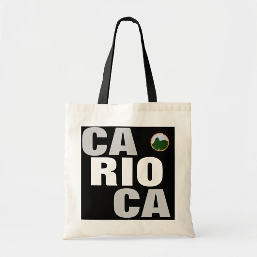 zwarte carioca tote bag (Voorkant)