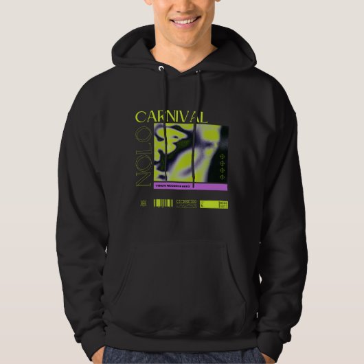Zwarte carnival ( Unisex ) Hoodie (Voorkant)