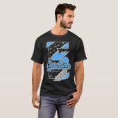 Zwarte Carolina 5 AJ5 Carolina Script Match T-shirt (Voorkant volledig)