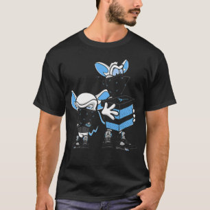 Zwarte Carolina 5 AJ5 Sneaker Crew Grafiek T-shirt
