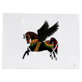 Zwarte Carrousel Pegasus Cadeautas (Achterkant)
