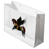 Zwarte Carrousel Pegasus Cadeautas (Voorkant Gekanteld)