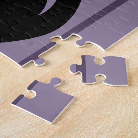 Zwarte cartoon gezegde legpuzzel (Zijkant)