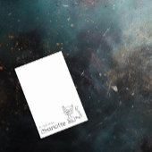 Zwarte cartoon kattennaam post-it® notes