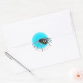 Zwarte Cartoon Spider Sticker (Envelop)
