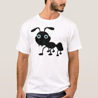 Zwarte cartoon t-shirt