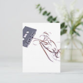 zwarte cassette briefkaart (Staand voorkant)