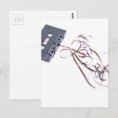 zwarte cassette briefkaart (Voorkant / Achterkant)