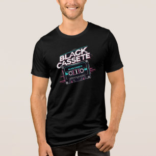'Zwarte cassette' Tri-Blend Shirt