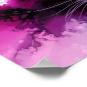 Zwarte Cat Alcohol Inkt Kleurrijke Poster Art Prin (Hoek)