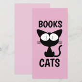 ZWARTE CAT CUTE BOOKMARKER BLADWIJZER (Voorkant / Achterkant)