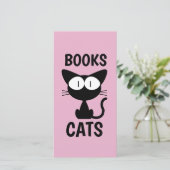 ZWARTE CAT CUTE BOOKMARKER BLADWIJZER (Staand voorkant)