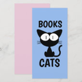 ZWARTE CAT CUTE BOOKMARKER BLADWIJZER (Voorkant / Achterkant)
