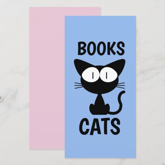 ZWARTE CAT CUTE BOOKMARKER BLADWIJZER (Voorkant / Achterkant)