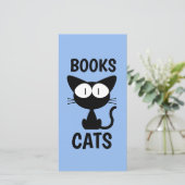ZWARTE CAT CUTE BOOKMARKER BLADWIJZER (Staand voorkant)