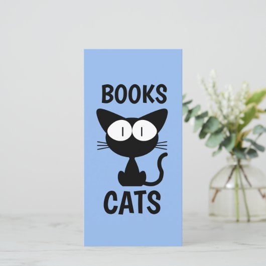 ZWARTE CAT CUTE BOOKMARKER BLADWIJZER (Staand voorkant)