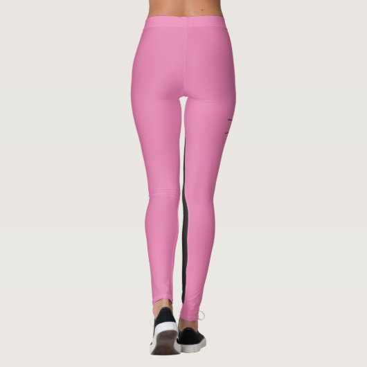 ZWARTE CAT- EN PINK-JONGE PANTEN LEGGINGS (Achterkant)