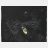 ZWARTE CAT FLEECE DEKEN (Voorkant (Horizontaal))