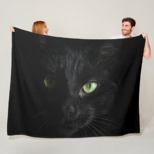 ZWARTE CAT FLEECE DEKEN