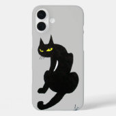 ZWARTE CAT grijs Case-Mate iPhone Case (Achterkant)