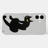 ZWARTE CAT grijs Case-Mate iPhone Case (Achterkant (horizontaal))