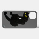 ZWARTE CAT grijs Case-Mate iPhone Case (Achterkant (horizontaal))