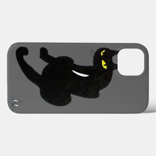 ZWARTE CAT grijs Case-Mate iPhone Case (Achterkant (horizontaal))