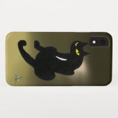 ZWARTE CAT grijs Case-Mate iPhone Case (Achterkant (horizontaal))