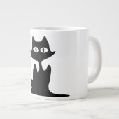 ZWARTE CAT GROTE KOFFIEKOP (Voorkant rechts)