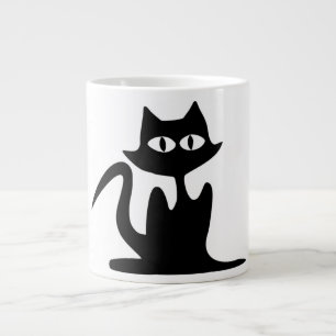 ZWARTE CAT GROTE KOFFIEKOP