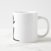 ZWARTE CAT GROTE KOFFIEKOP (Rechts)