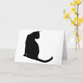 ZWARTE CAT KAART (Gele Bloem)