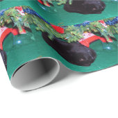 ZWARTE CAT, MERRY CHRISTMAS CADEAUPAPIER (Rol Hoek)