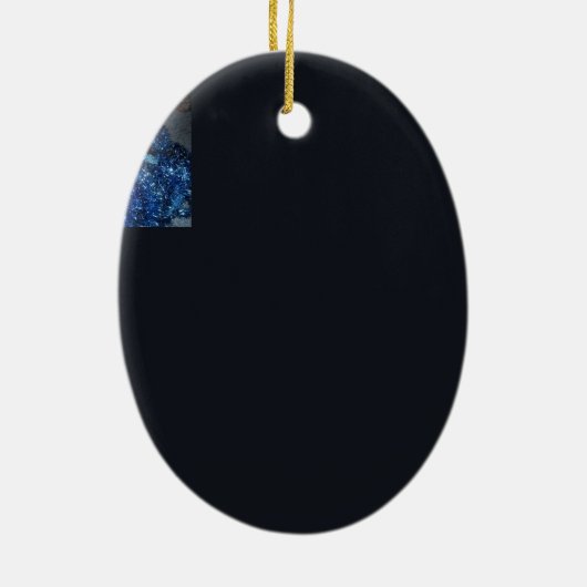 ZWARTE CAT, MERRY CHRISTMAS-versiering Keramisch Ornament (Achterkant)