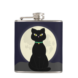 ZWARTE CAT-MOONLIGHT-FLASJES HEUPFLES
