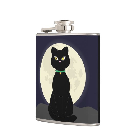 ZWARTE CAT-MOONLIGHT FLASKS HEUPFLES (Links)