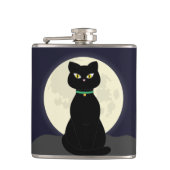 ZWARTE CAT-MOONLIGHT FLASKS HEUPFLES (Voorkant)