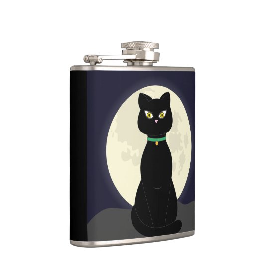 ZWARTE CAT-MOONLIGHT FLASKS HEUPFLES (Rechts)