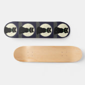 ZWARTE CAT-MOONLIGHT-SKATEBOARDEN PERSOONLIJK SKATEBOARD (Horizontaal)