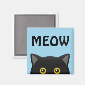 ZWARTE CAT-PEEKMAGNALEN MAGNEET (Voorkant / Achterkant)