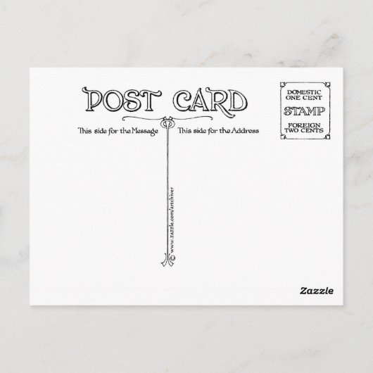  'ZWARTE CAT'-RECLAME VOOR VERPLICHTE VERLIEZEN BRIEFKAART (Achterkant)