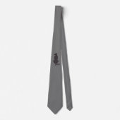 Zwarte Cat Silhouette necktie Stropdas (Voorkant)