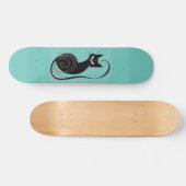 ZWARTE CAT-SKATEBOARD-DECK PERSOONLIJK SKATEBOARD (Horizontaal)