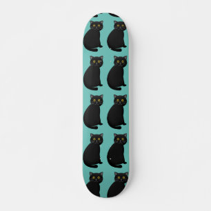 ZWARTE CAT-SKATEBOARDEN PERSOONLIJK SKATEBOARD