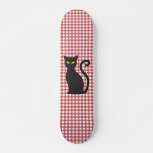 ZWARTE CAT-SKATEBOARDEN PERSOONLIJK SKATEBOARD