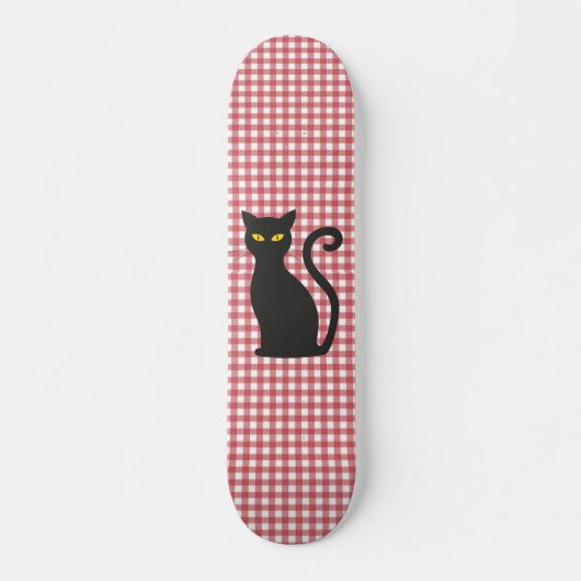 ZWARTE CAT-SKATEBOARDEN PERSOONLIJK SKATEBOARD (Voorkant)