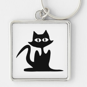 ZWARTE CAT SLEUTELHANGER