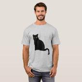 Zwarte CAT T-Shirt (Voorkant volledig)