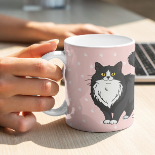 Zwarte Cavia Kat Moeder Persoonlijk Koffiemok
